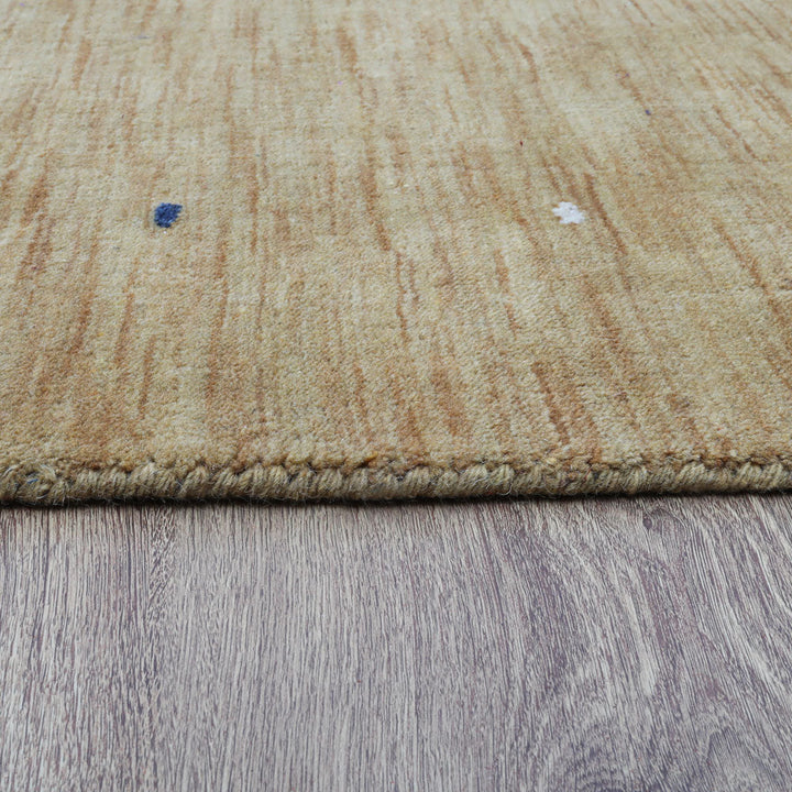 Hand Knotted Wool Area Rug Contemporary Beige L00109
