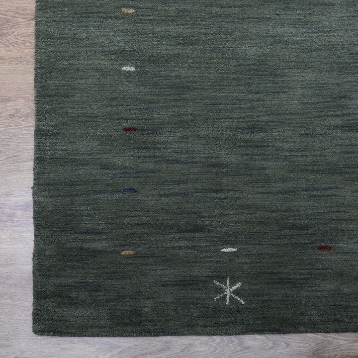Hand Knotted Wool Area Rug Contemporary Beige L00109