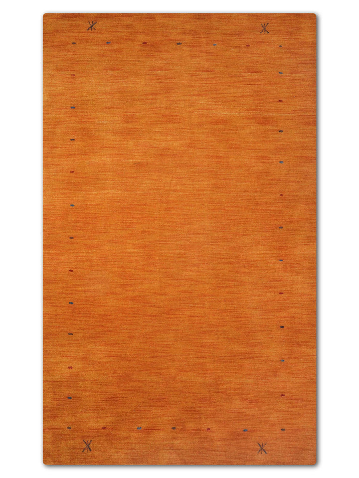 Hand Knotted Wool Area Rug Contemporary Beige L00109