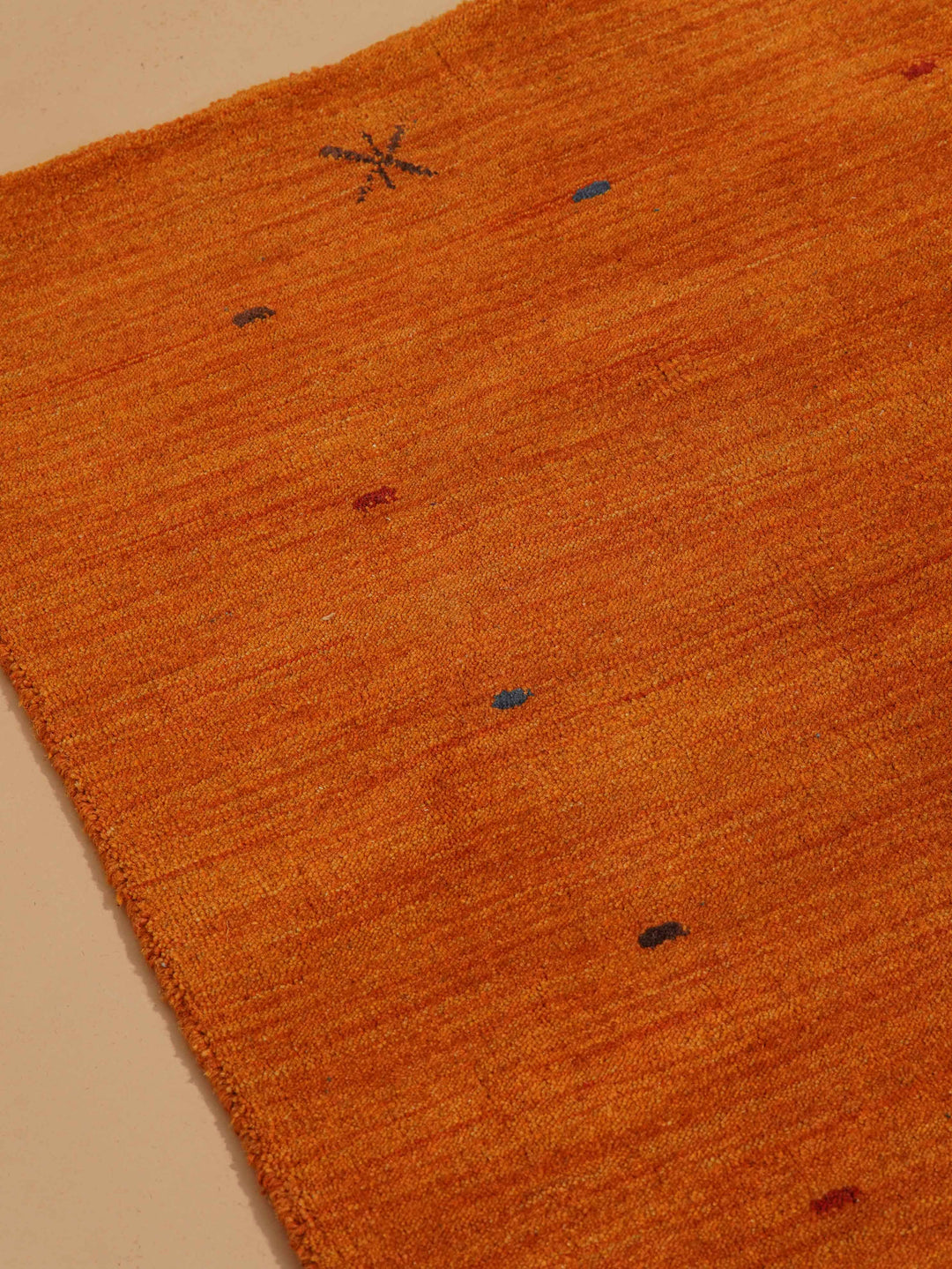 Hand Knotted Wool Area Rug Contemporary Beige L00109