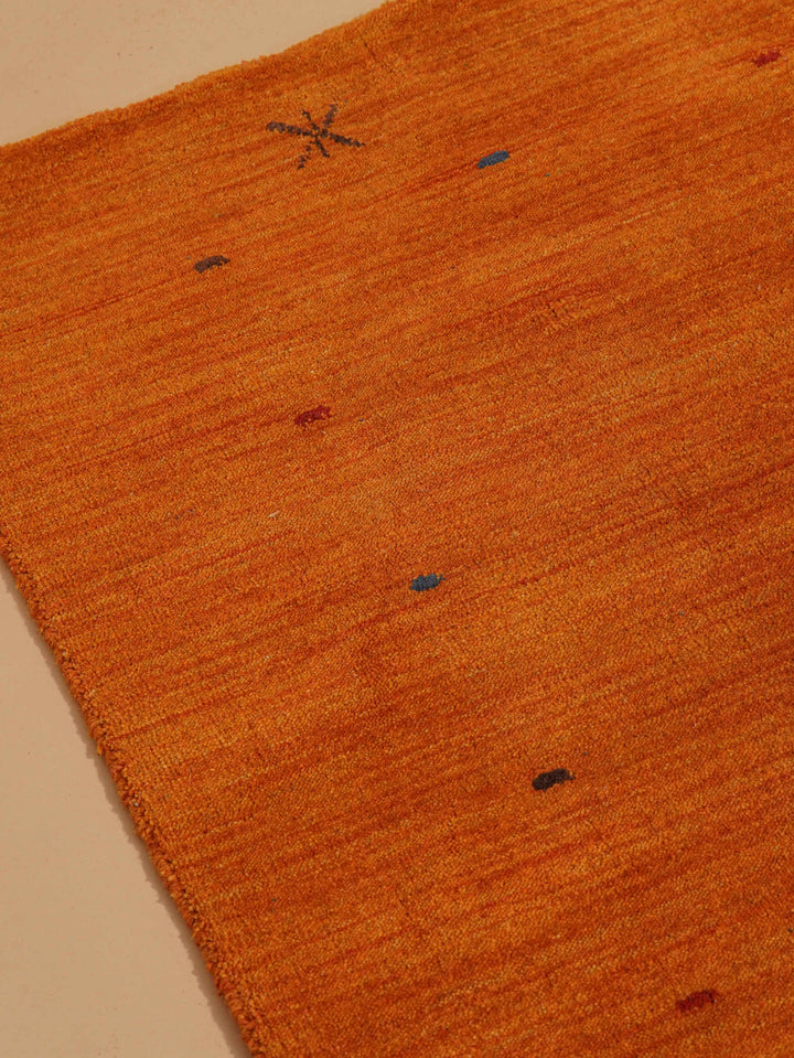 Hand Knotted Wool Area Rug Contemporary Beige L00109