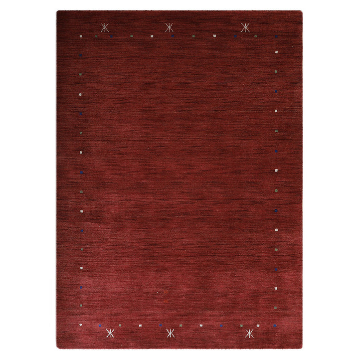 Hand Knotted Wool Area Rug Contemporary Beige L00109