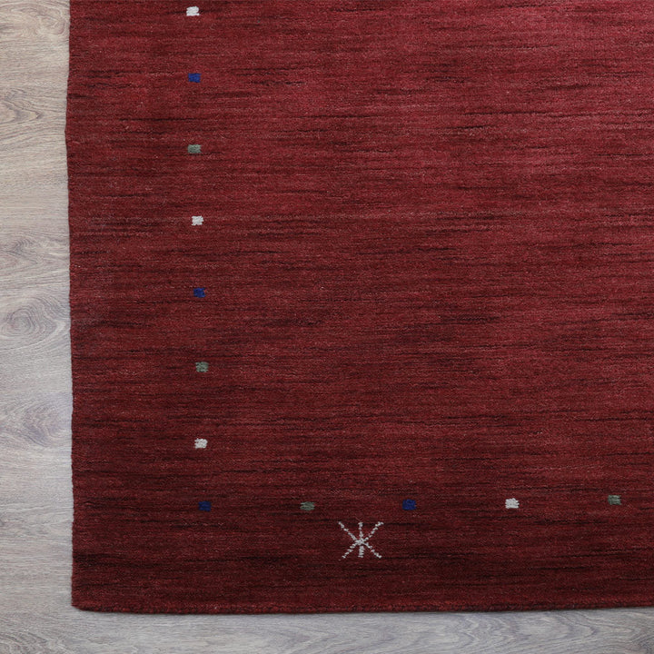 Hand Knotted Wool Area Rug Contemporary Beige L00109
