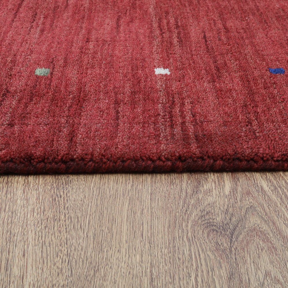 Hand Knotted Wool Area Rug Contemporary Beige L00109