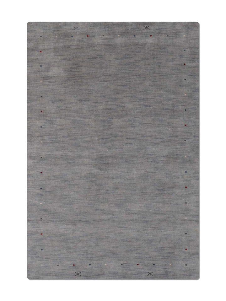 Hand Knotted Wool Area Rug Contemporary Beige L00109
