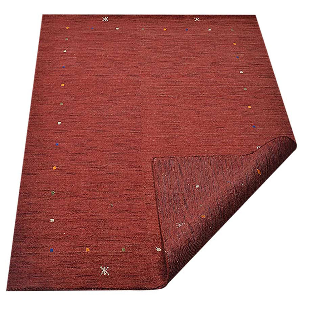 Hand Knotted Wool Area Rug Contemporary Beige L00109
