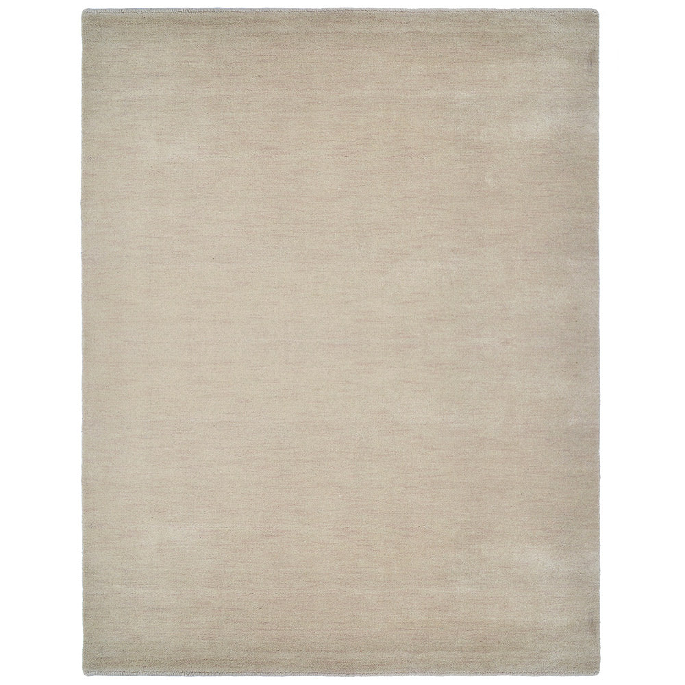Premium Hand-Knotted Wool Area Rug – Solid Texture