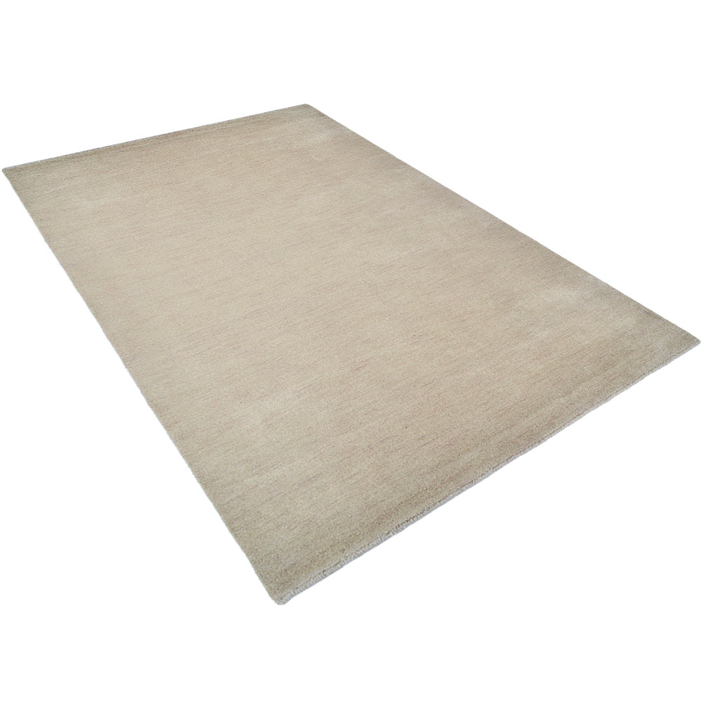Premium Hand-Knotted Wool Area Rug – Solid Texture