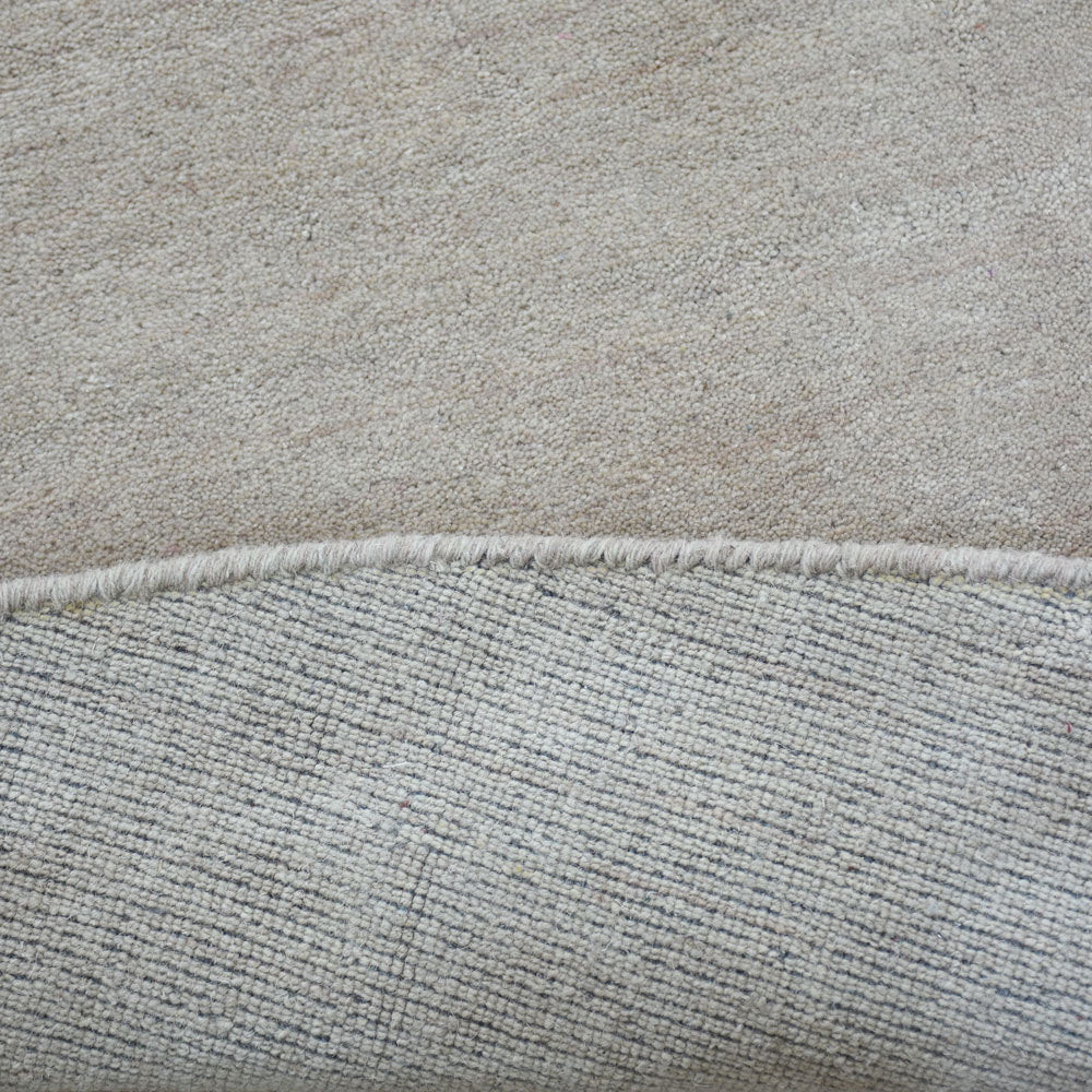 Premium Hand-Knotted Wool Area Rug – Solid Texture