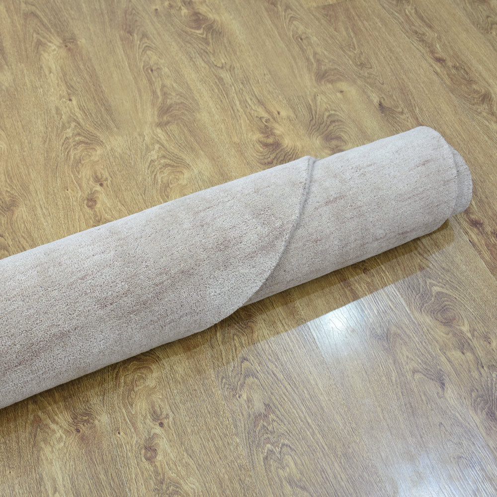 Premium Hand-Knotted Wool Area Rug – Solid Texture