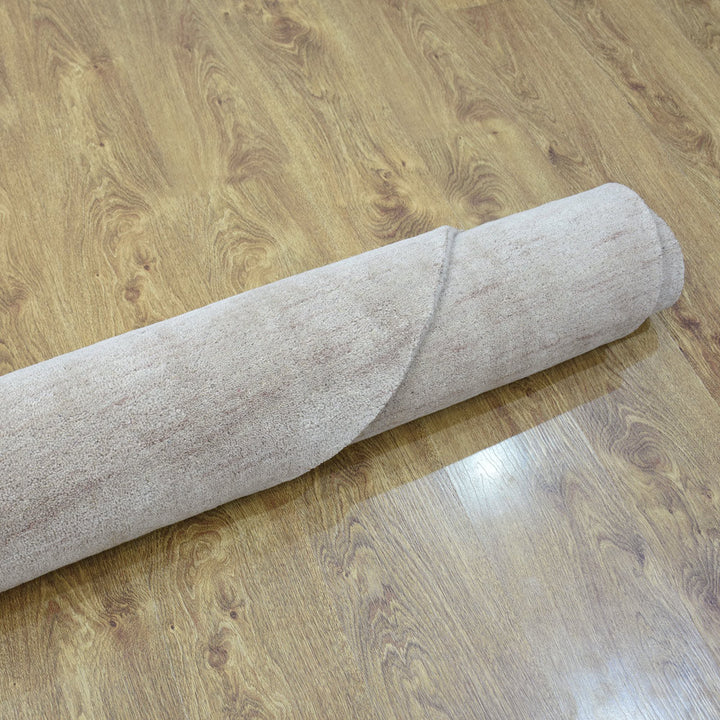 Premium Hand-Knotted Wool Area Rug – Solid Texture