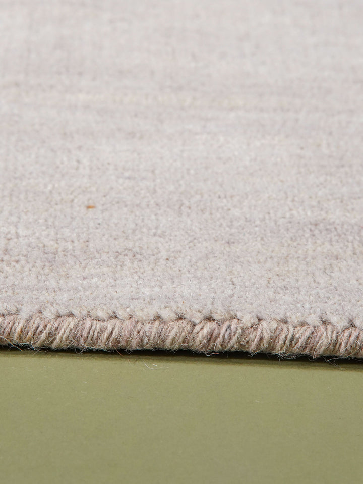 Premium Hand-Knotted Wool Area Rug – Solid Texture