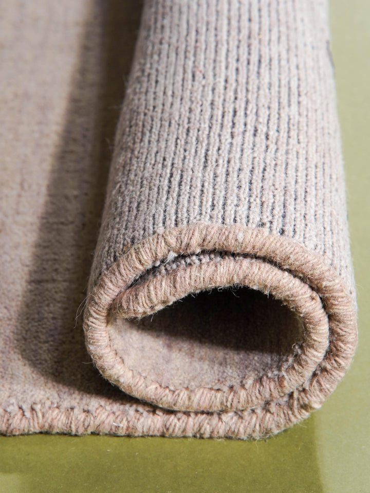 Premium Hand-Knotted Wool Area Rug – Solid Texture