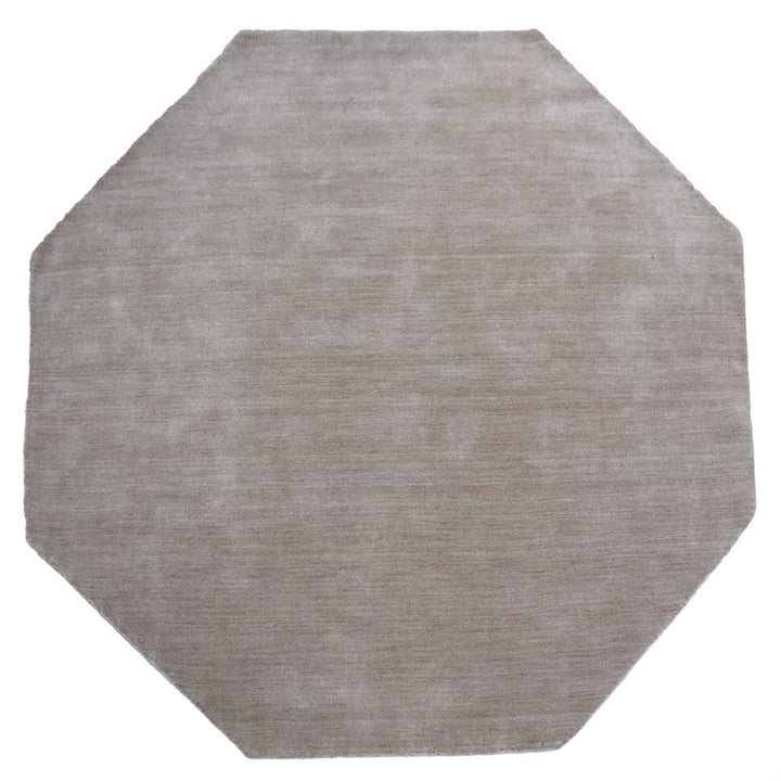 Premium Hand-Knotted Wool Area Rug – Solid Texture