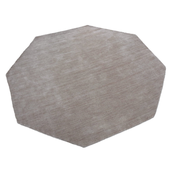 Premium Hand-Knotted Wool Area Rug – Solid Texture