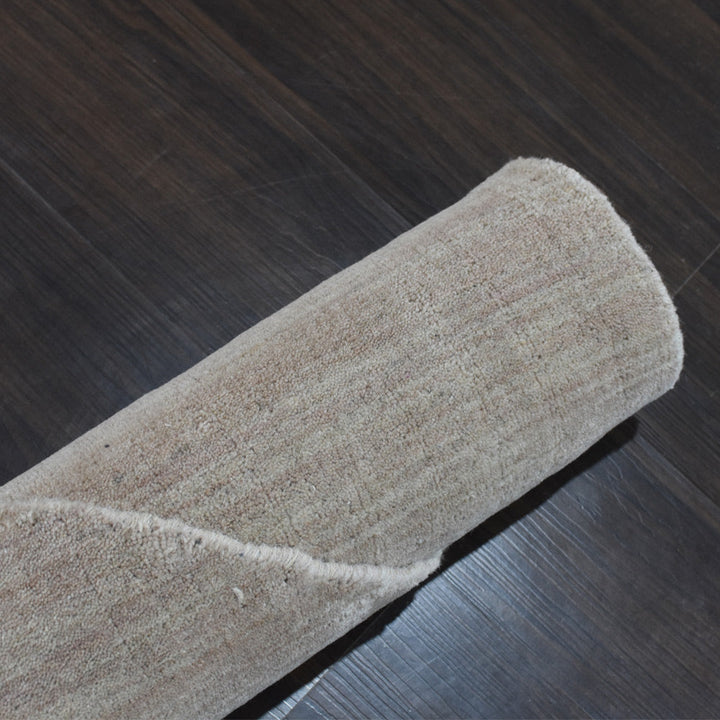 Premium Hand-Knotted Wool Area Rug – Solid Texture