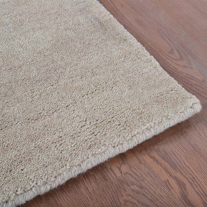 Premium Hand-Knotted Wool Area Rug – Solid Texture