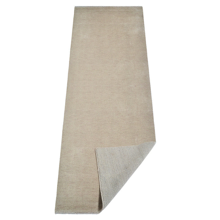 Premium Hand-Knotted Wool Area Rug – Solid Texture