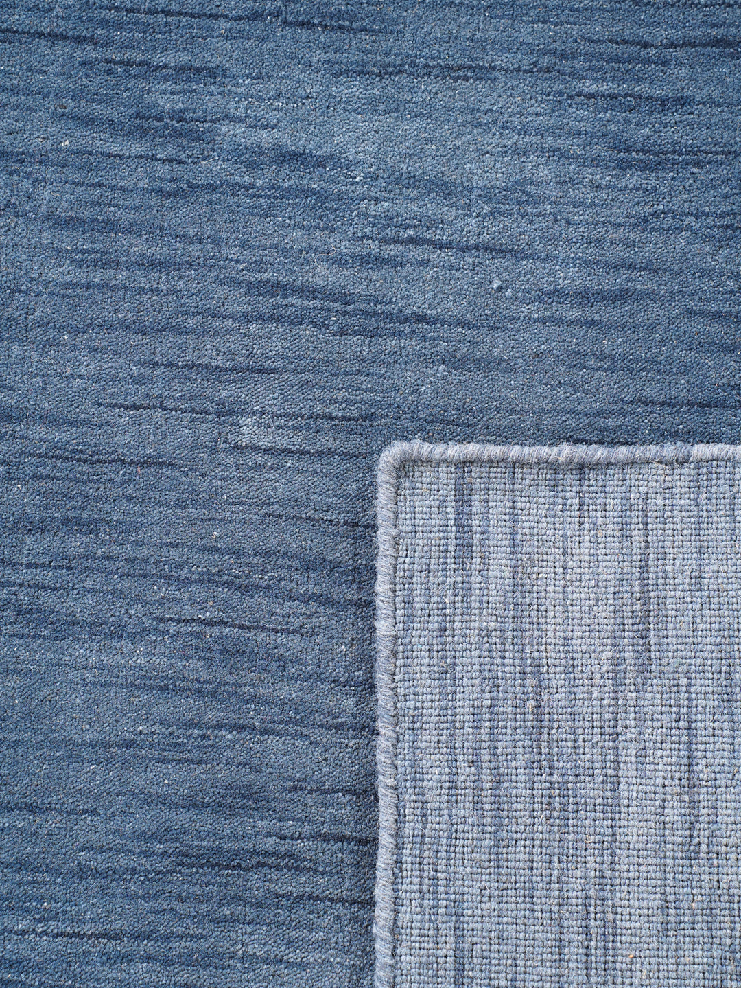 Premium Hand-Knotted Wool Area Rug – Solid Texture