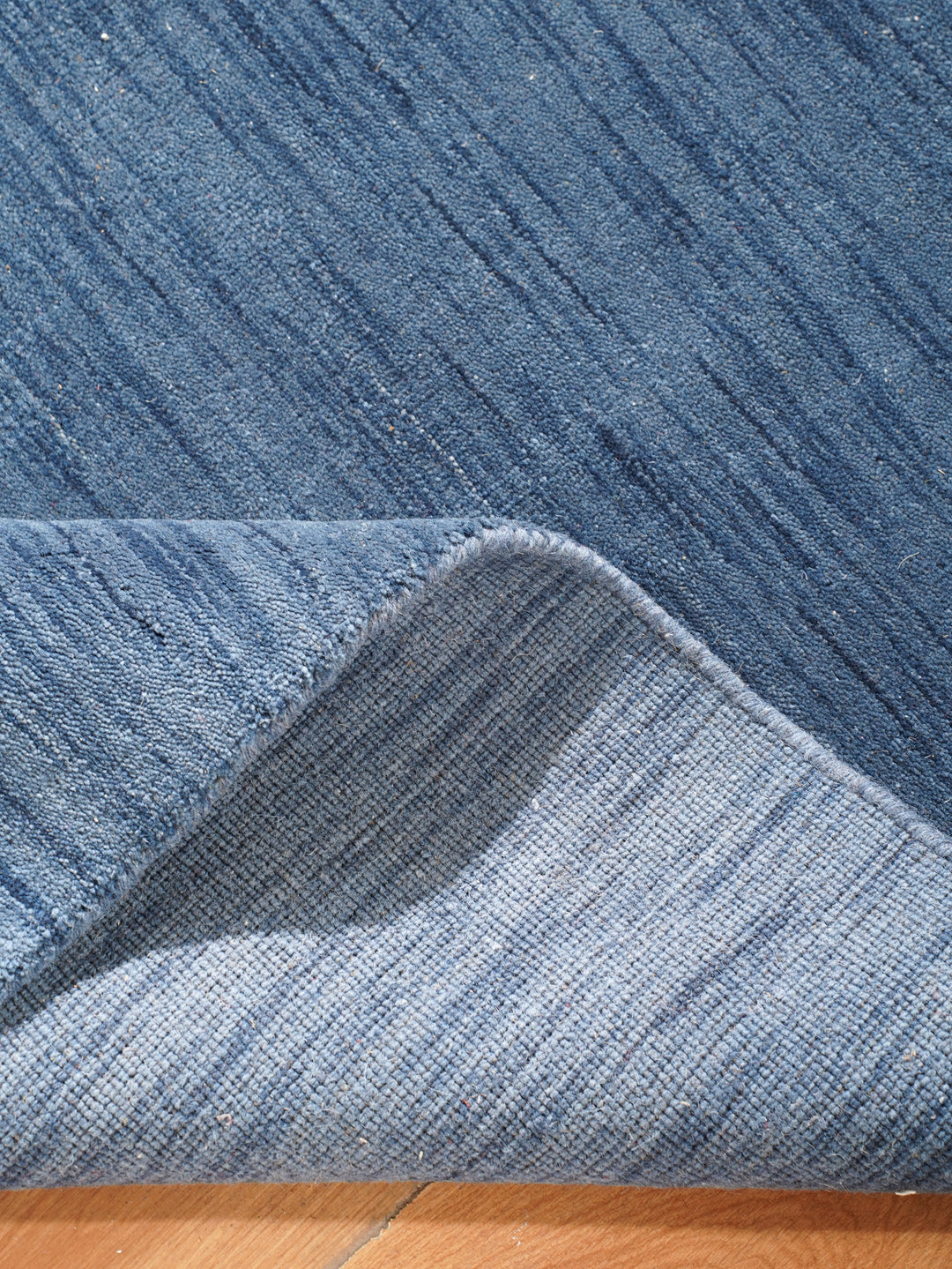 Premium Hand-Knotted Wool Area Rug – Solid Texture