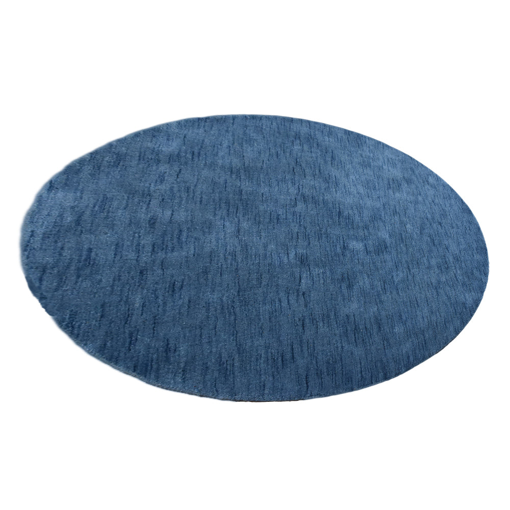 Premium Hand-Knotted Wool Area Rug – Solid Texture
