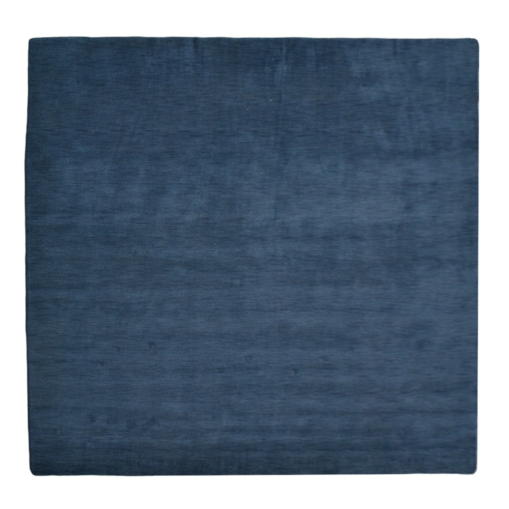 Premium Hand-Knotted Wool Area Rug – Solid Texture