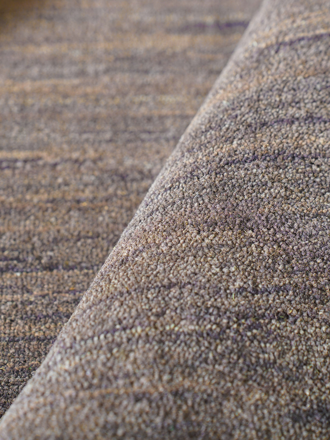Premium Hand-Knotted Wool Area Rug – Solid Texture