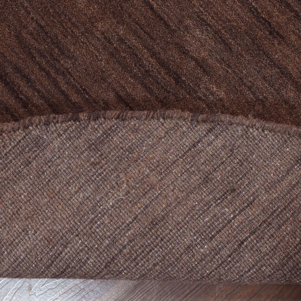 Premium Hand-Knotted Wool Area Rug – Solid Texture