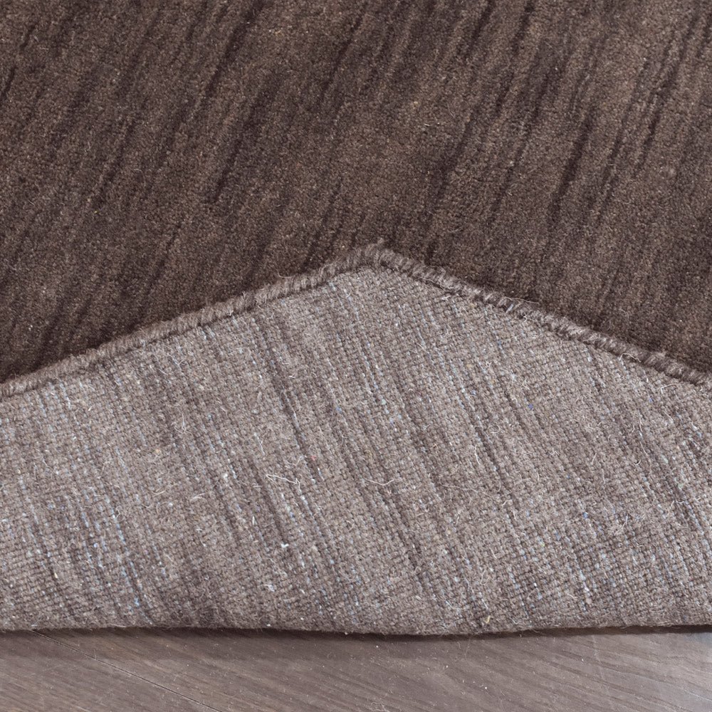 Premium Hand-Knotted Wool Area Rug – Solid Texture
