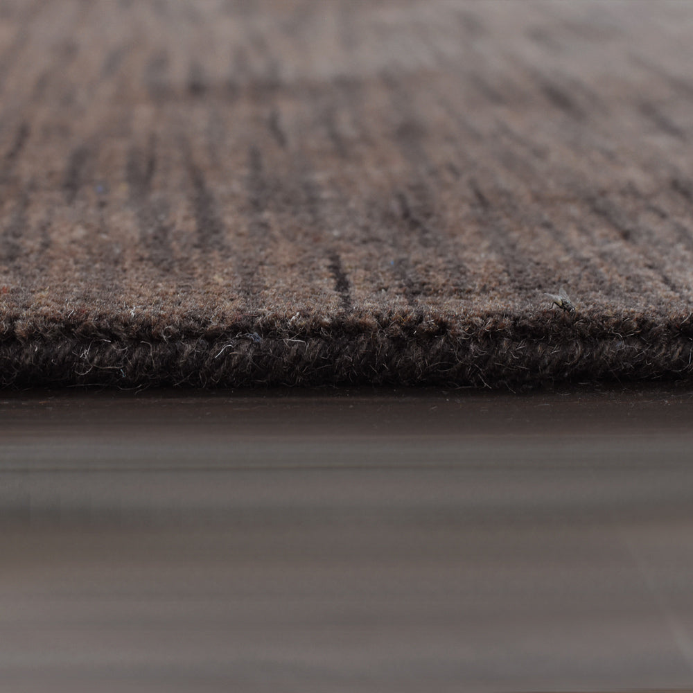 Premium Hand-Knotted Wool Area Rug – Solid Texture