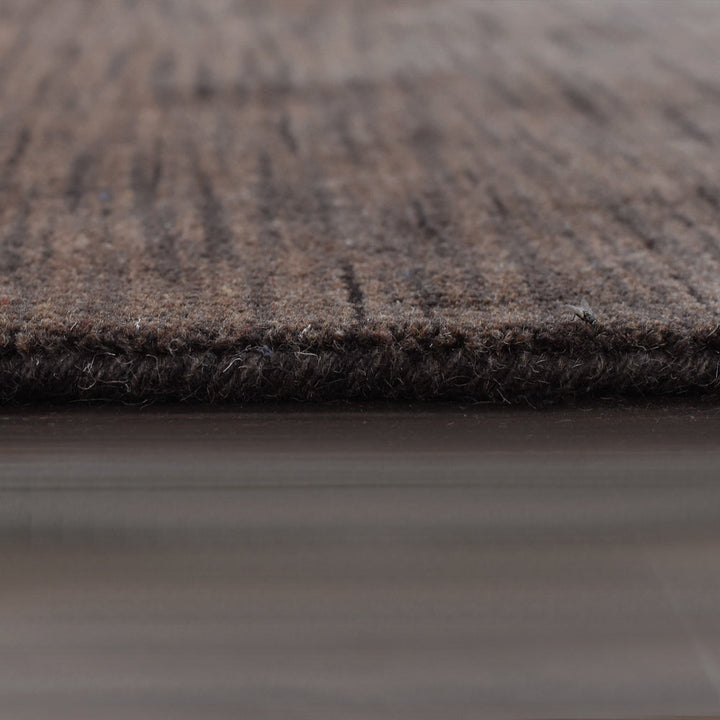 Premium Hand-Knotted Wool Area Rug – Solid Texture