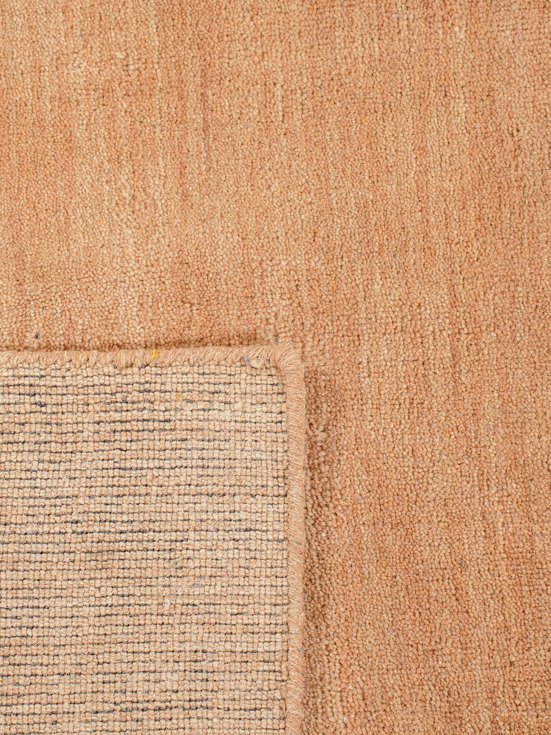 Modern Hand-Knotted Wool Rug – Solid Design