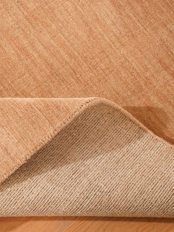 Modern Hand-Knotted Wool Rug – Solid Design