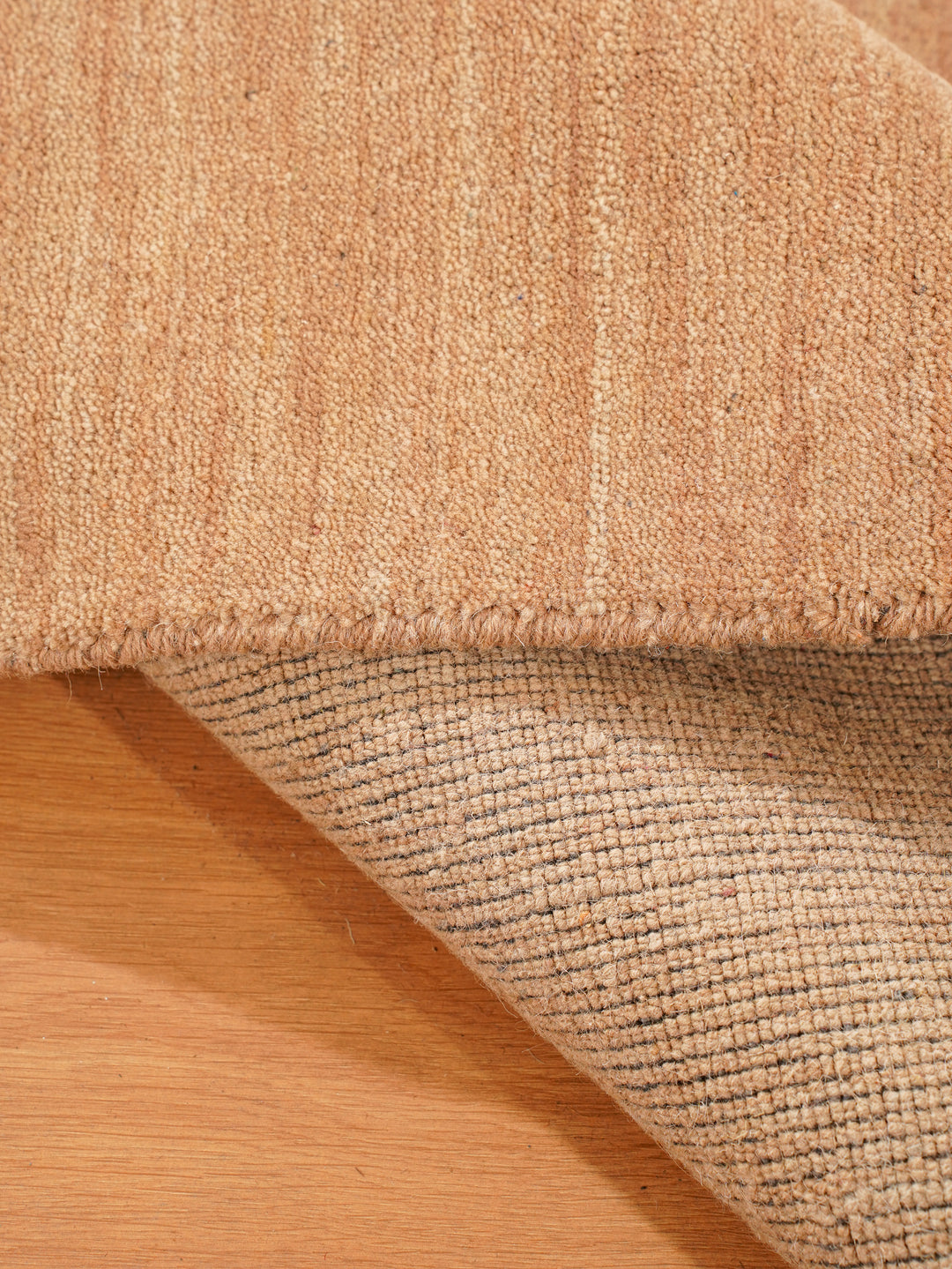Modern Hand-Knotted Wool Rug – Solid Design