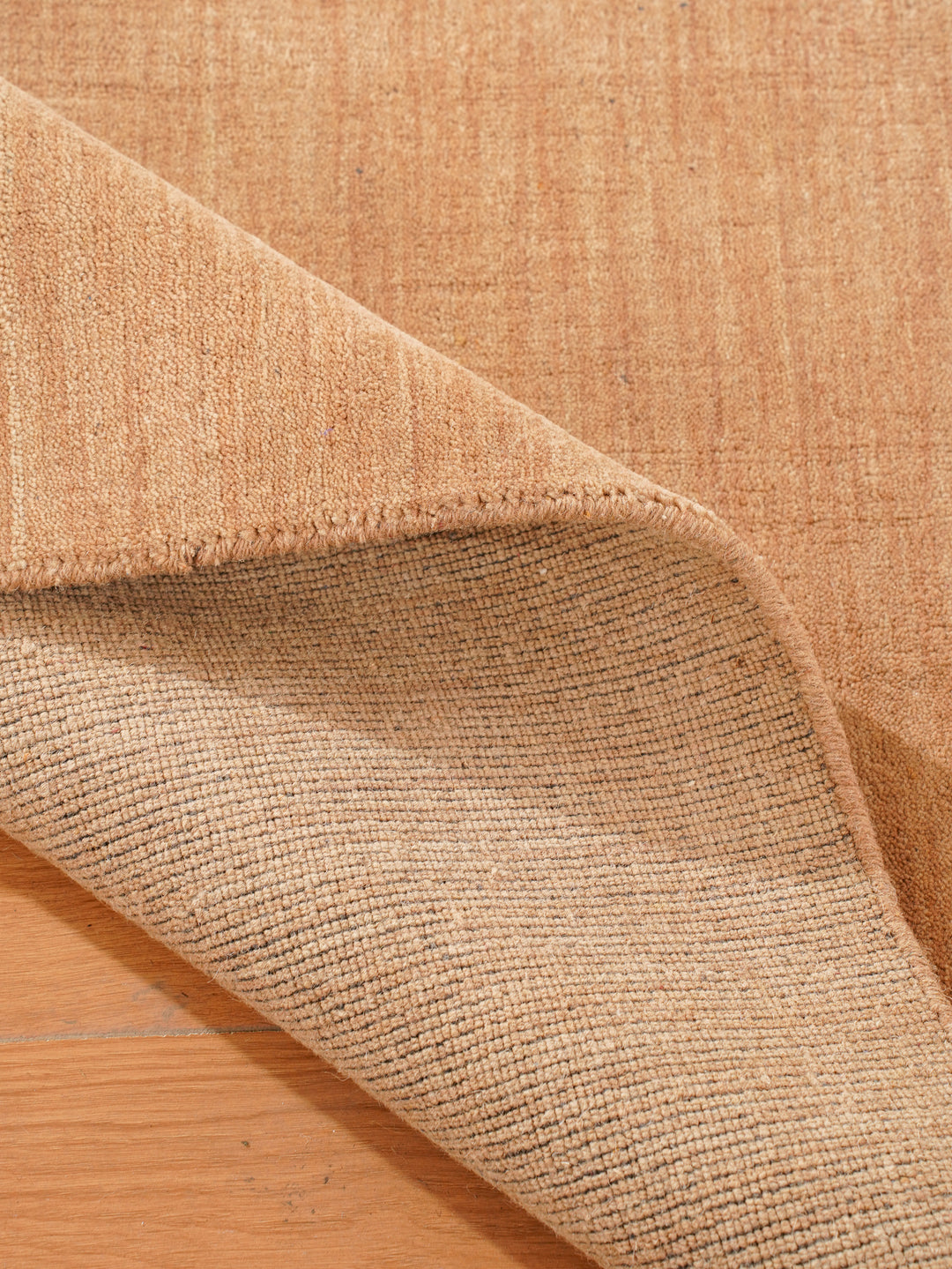 Modern Hand-Knotted Wool Rug – Solid Design