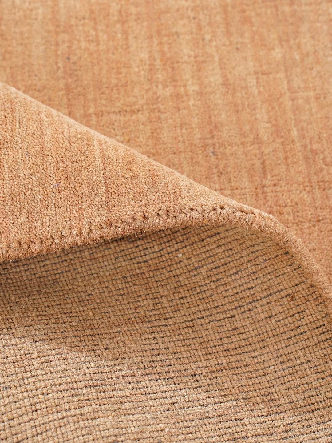 Modern Hand-Knotted Wool Rug – Solid Design