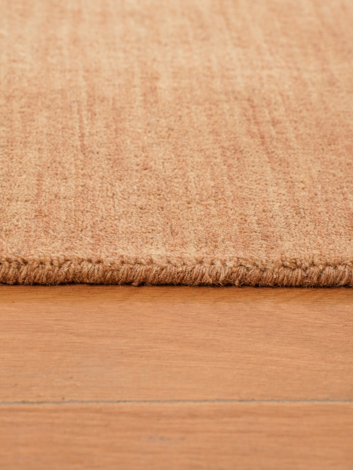 Modern Hand-Knotted Wool Rug – Solid Design