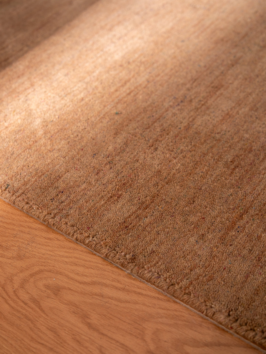 Modern Hand-Knotted Wool Rug – Solid Design