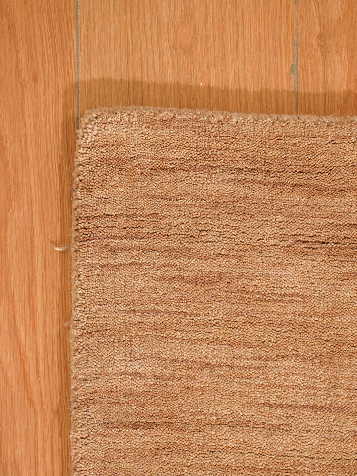 Modern Hand-Knotted Wool Rug – Solid Design