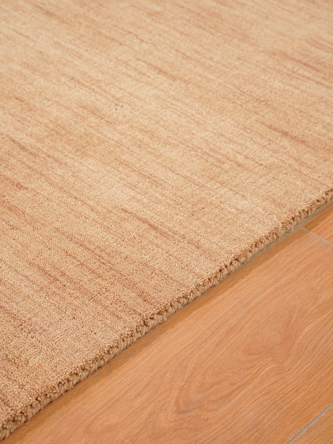 Modern Hand-Knotted Wool Rug – Solid Design