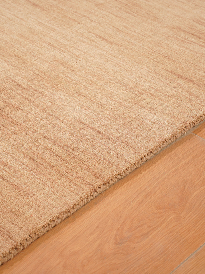 Modern Hand-Knotted Wool Rug – Solid Design