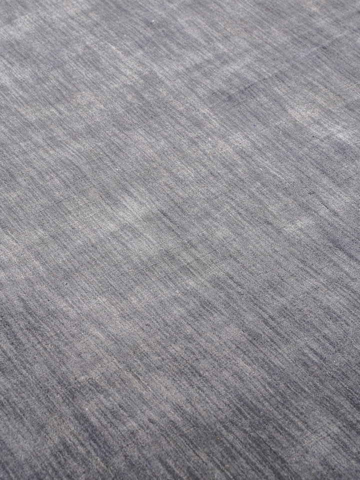 Modern Hand-Knotted Wool Rug – Solid Design