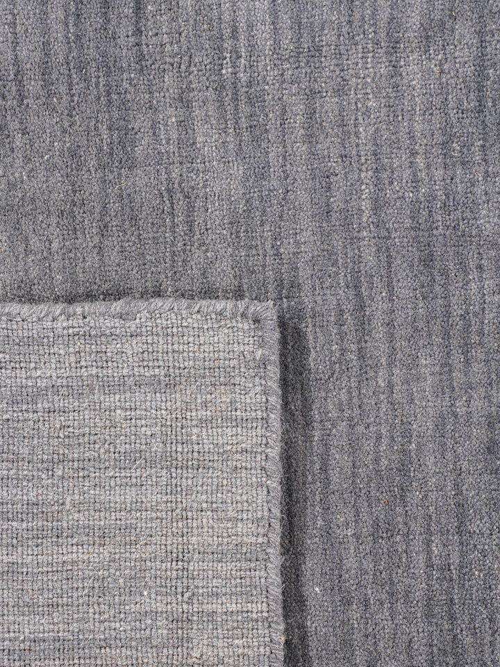 Modern Hand-Knotted Wool Rug – Solid Design