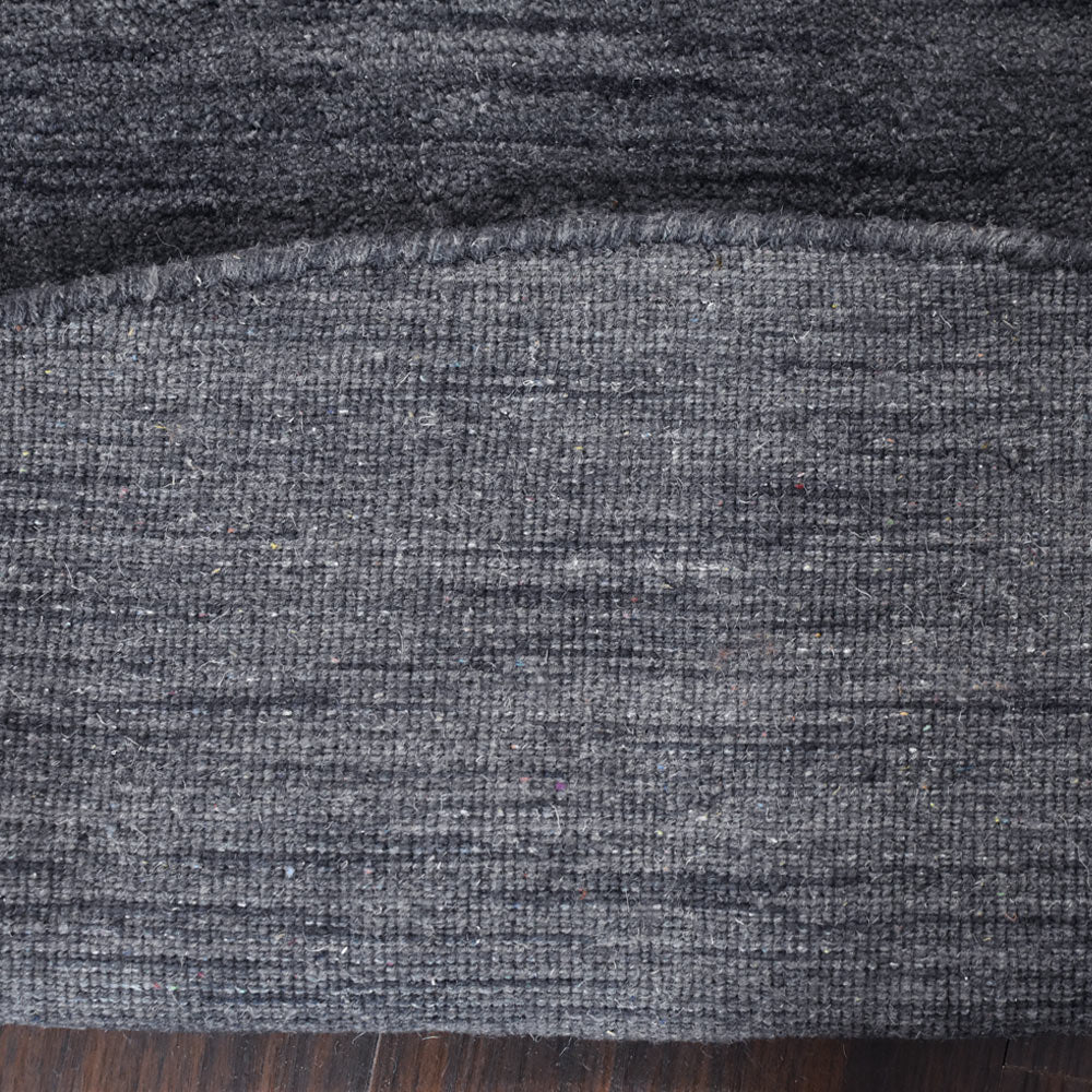 Modern Hand-Knotted Wool Rug – Solid Design