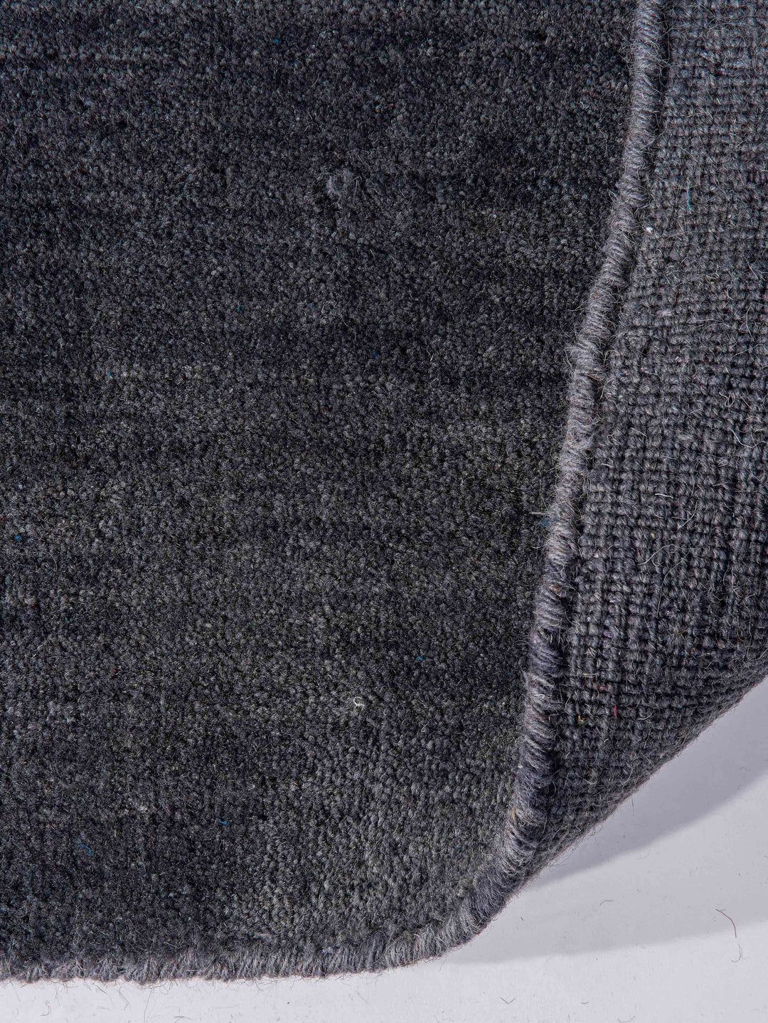 Modern Hand-Knotted Wool Rug – Solid Design