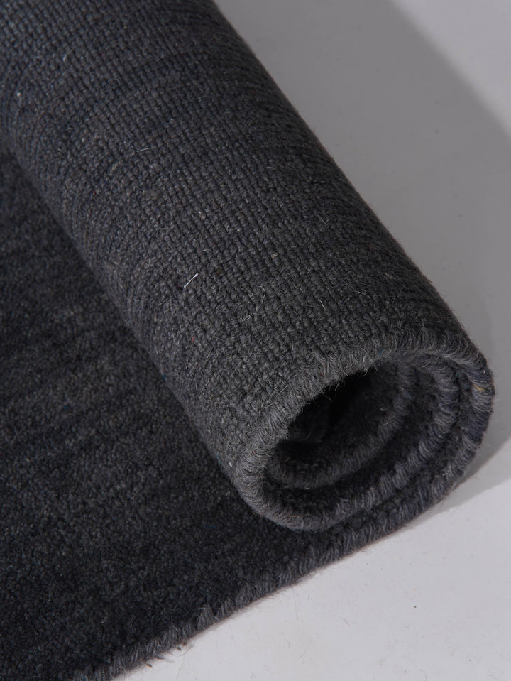 Modern Hand-Knotted Wool Rug – Solid Design