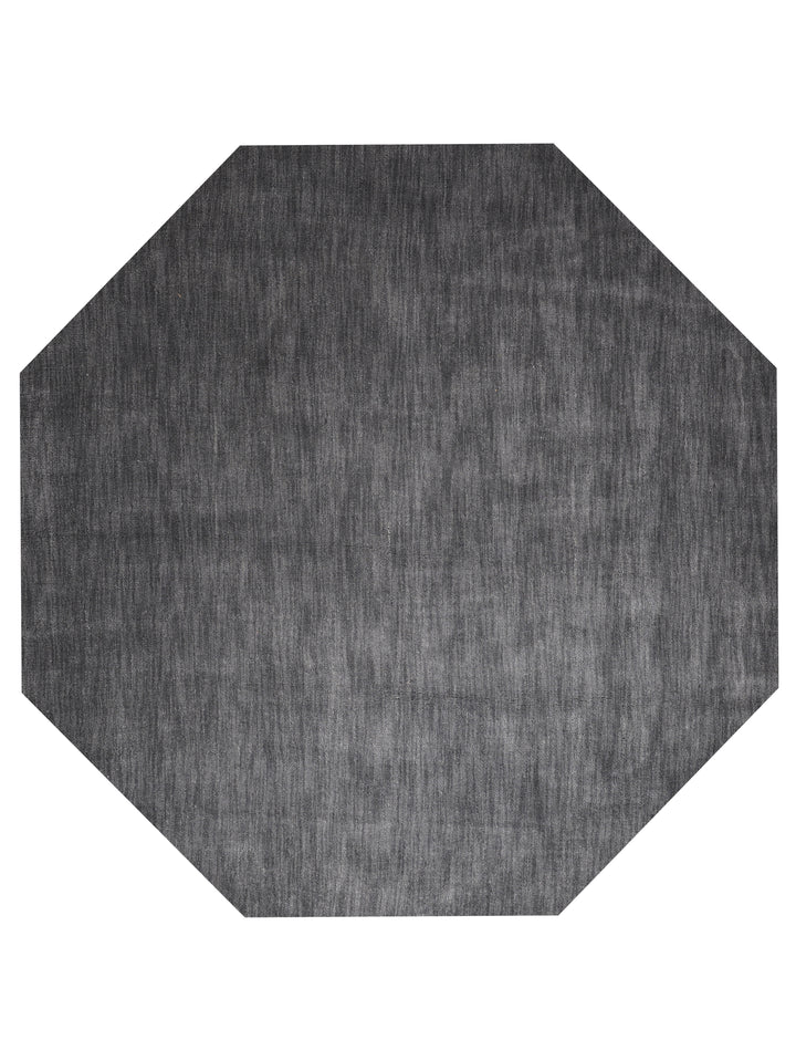 Modern Hand-Knotted Wool Rug – Solid Design