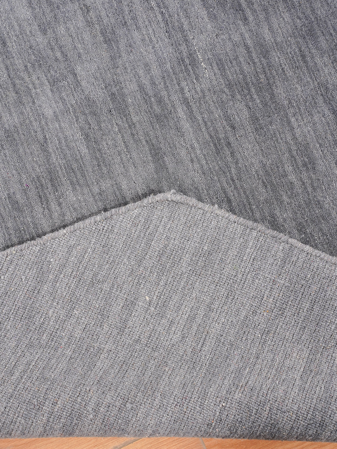 Modern Hand-Knotted Wool Rug – Solid Design