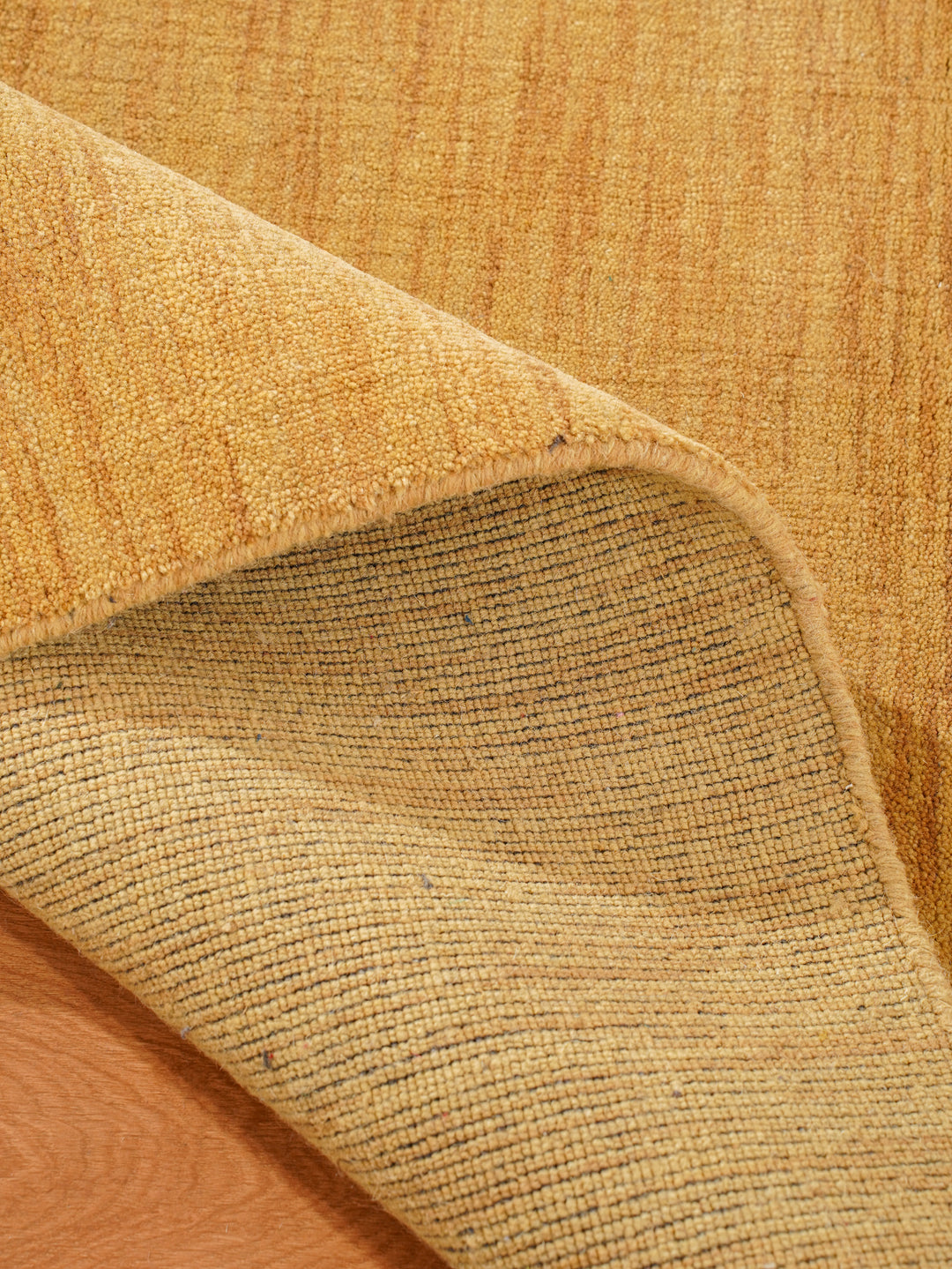 Modern Hand-Knotted Wool Rug – Solid Design