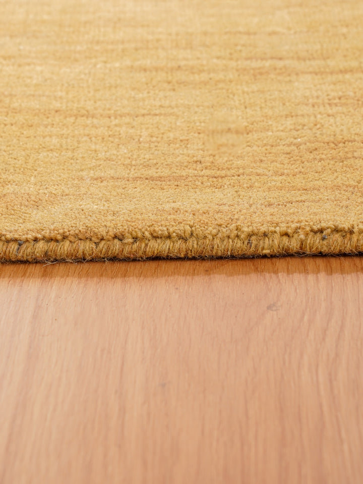 Modern Hand-Knotted Wool Rug – Solid Design
